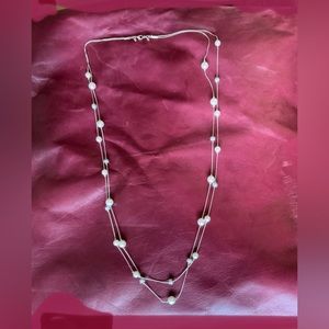 Simple, elegant FAUX Pearls & Micro Crystal beads.